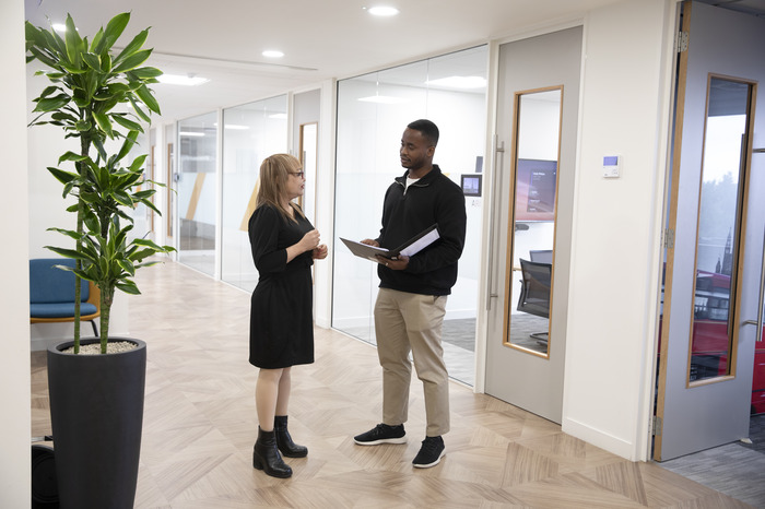 Financial Advisors having a meeting